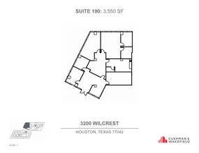 3200 Wilcrest Dr, Houston, TX à louer Plan d’étage– Image 1 sur 1
