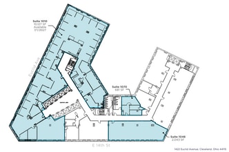 1400-1422 Euclid Ave, Cleveland, OH à louer Plan d’étage– Image 1 sur 1