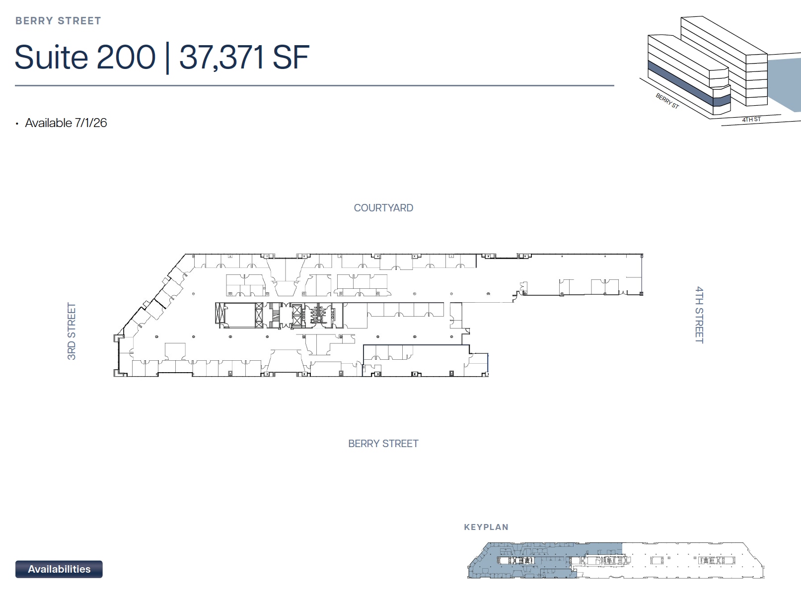 185 Berry St, San Francisco, CA à louer Plan d’étage– Image 1 sur 1