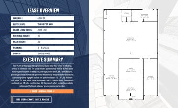 2605 W Storage Parkway Rd, Rogers, AR à louer Plan d’étage– Image 2 sur 6