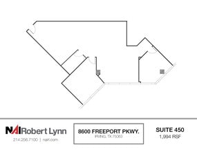 8600 Freeport Pky, Irving, TX à louer Plan d’étage– Image 1 sur 1