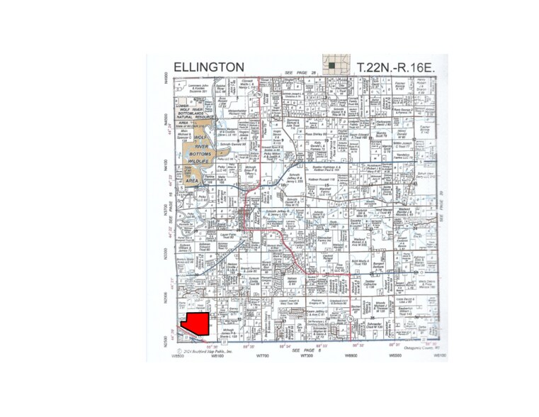 N2511 Manley Rd, Hortonville, WI à vendre - Plan cadastral – Image 3 sur 3