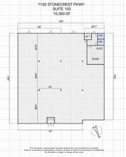 7105 Stonecrest Pky, Lithonia, GA à louer Plan d’étage– Image 2 sur 6