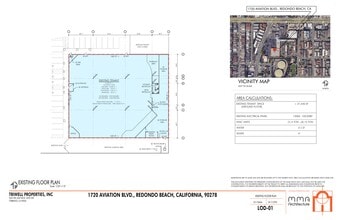 1740 Aviation Blvd, Redondo Beach, CA à louer Plan de site– Image 2 sur 2