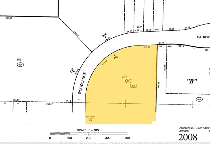 701 Woodlands Pky, Vernon Hills, IL à vendre - Plan cadastral – Image 3 sur 6