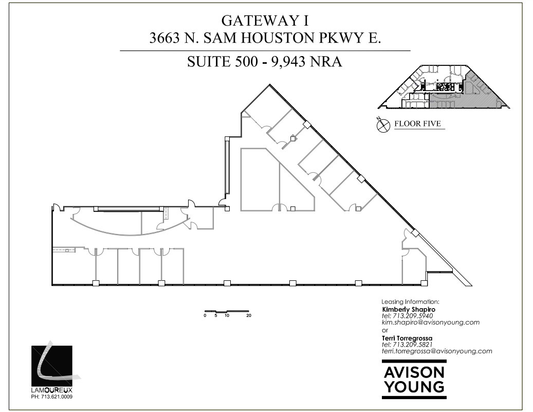 3663 N Sam Houston Pky E, Houston, TX à louer Plan d’étage– Image 1 sur 1