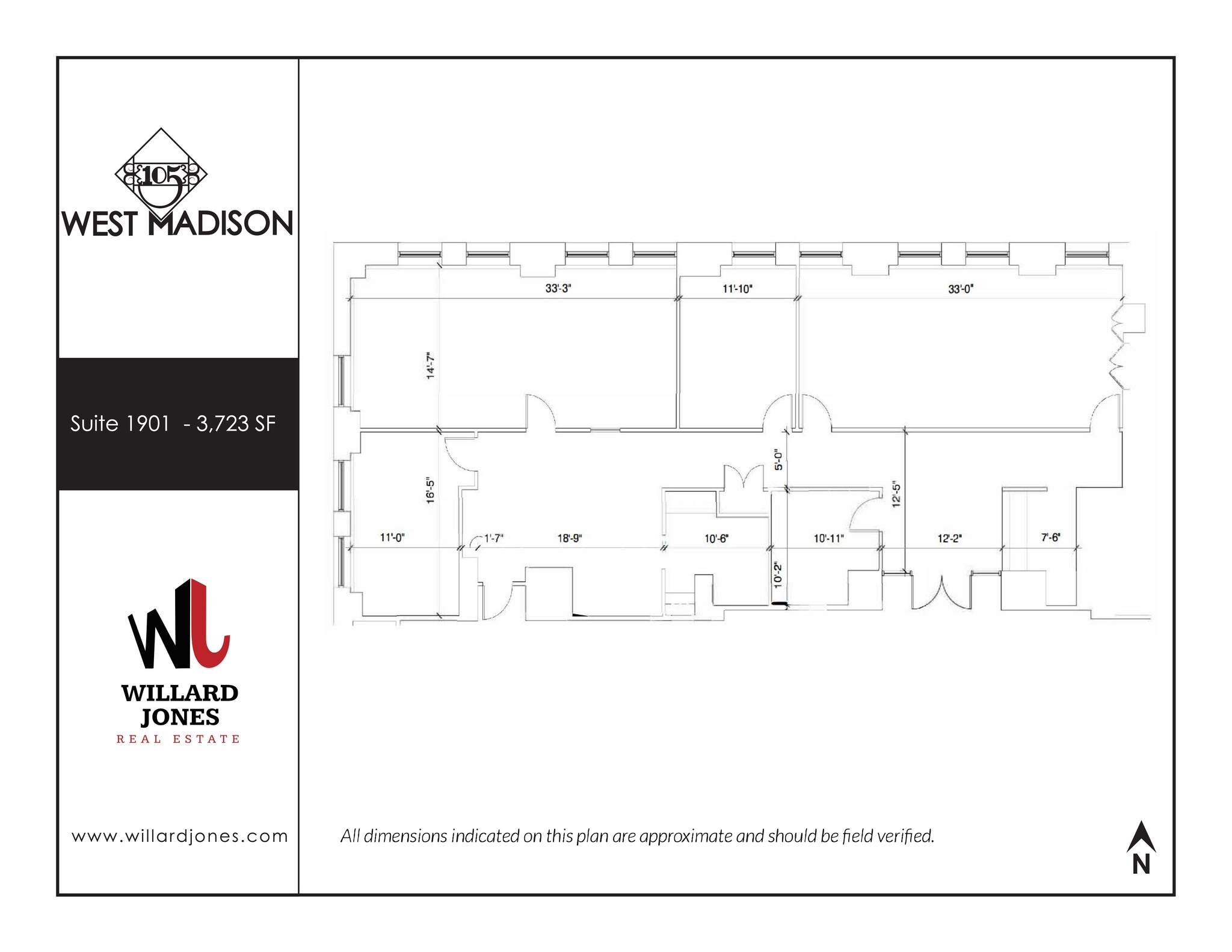 105 W Madison St, Chicago, IL à louer Plan de site– Image 1 sur 1