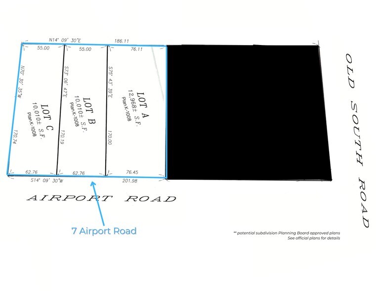 7 Airport Rd, Nantucket, MA à vendre - Plan de site – Image 2 sur 5