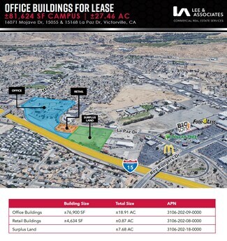 Plus de détails pour 16071 Mojave Dr, Victorville, CA - Bureau, Local commercial à louer