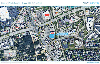 850 N Bell Blvd, Cedar Park, TX - VUE AÉRIENNE  vue de carte - Image1