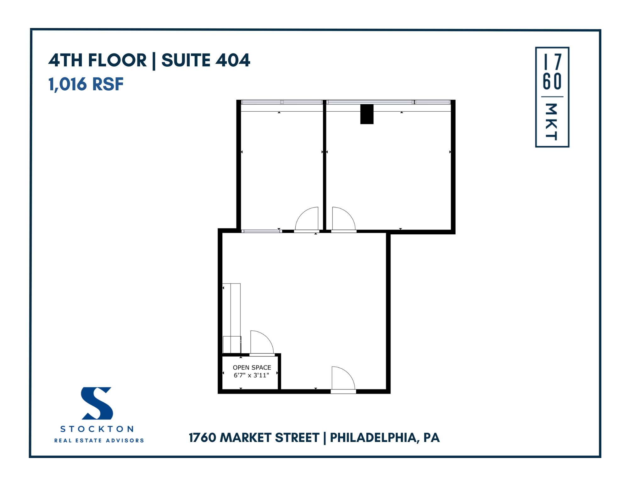 1760 Market St, Philadelphia, PA à louer Plan d’étage– Image 1 sur 1
