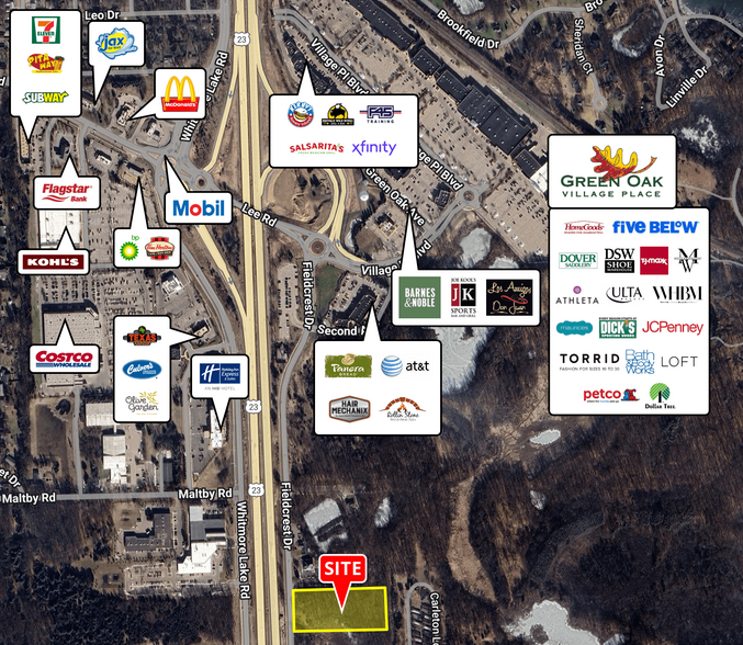 Fieldcrest Dr, Green Oak Township, MI à vendre - Aérien – Image 2 sur 4