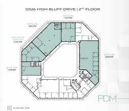 12520 High Bluff Dr, San Diego, CA à louer Plan d’étage– Image 1 sur 1