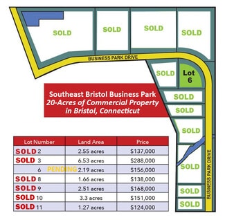 Plus de détails pour 1 Business Park Dr, Bristol, CT - Terrain à vendre