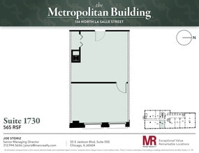 134 N LaSalle St, Chicago, IL à louer Plan d’étage– Image 1 sur 1