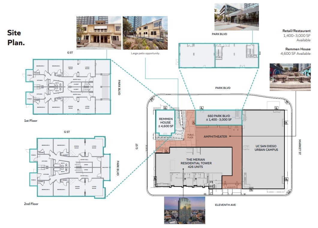 601 11th Ave, San Diego, CA à louer Plan de site– Image 1 sur 1