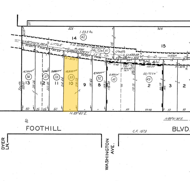 345 W Foothill Blvd, Glendora, CA à louer - Plan cadastral – Image 2 sur 2