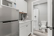 Full Bathroom and Kitchenette