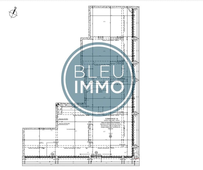 Local commercial dans Nice à louer - Plan d’étage – Image 1 sur 4