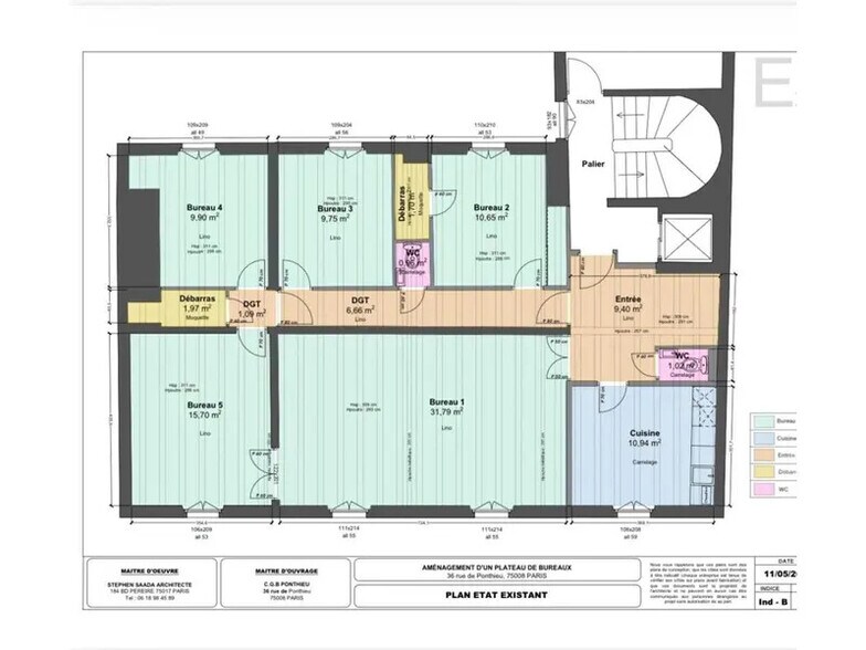 36 Rue De Ponthieu, Paris à louer - Plan d’étage – Image 2 sur 17