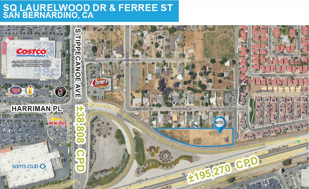 SQ Laurelwood Dr & Ferrre St, San Bernardino, CA à vendre Photo principale– Image 1 sur 2