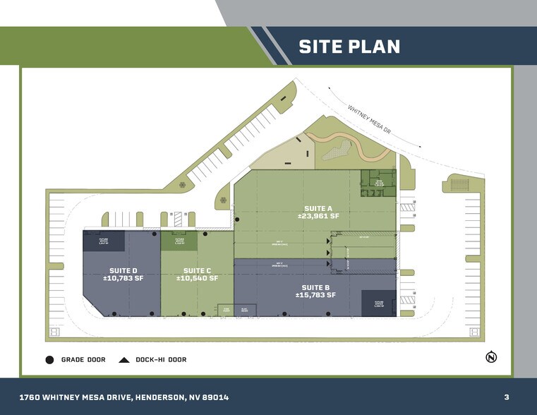 1760 Whitney Mesa Dr, Henderson, NV à louer - Plan de site – Image 3 sur 3