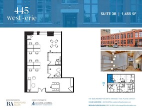 445 W Erie St, Chicago, IL à louer Plan d’étage– Image 2 sur 7