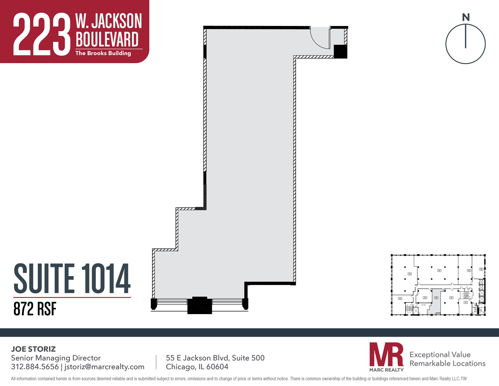 223 W Jackson Blvd, Chicago, IL à louer Plan d’étage– Image 1 sur 1