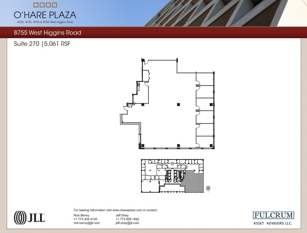 8725 W Higgins Rd, Chicago, IL à louer Plan d’étage– Image 1 sur 1
