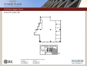 8725 W Higgins Rd, Chicago, IL à louer Plan d’étage– Image 1 sur 1