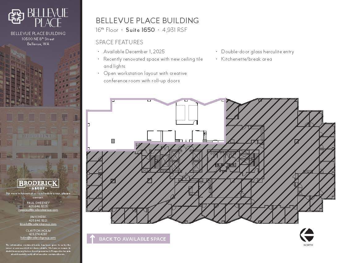 10500 NE 8th St, Bellevue, WA à louer Plan d’étage– Image 1 sur 1