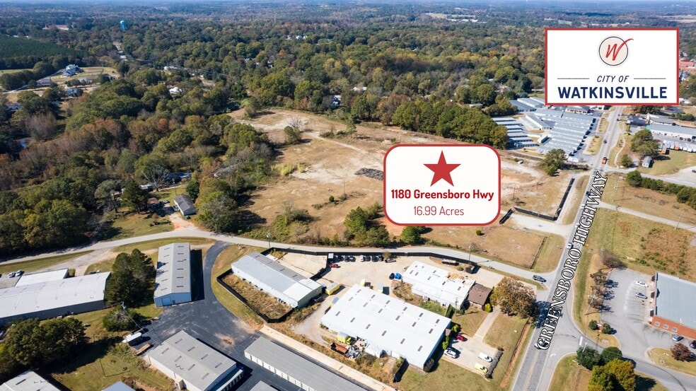 1180 Greensboro Hwy, Watkinsville, GA à vendre - Aérien – Image 2 sur 10