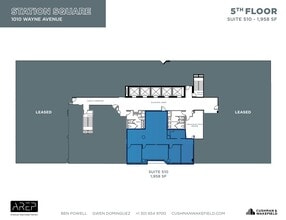 1100 Wayne Ave, Silver Spring, MD à louer Plan d’étage– Image 1 sur 1