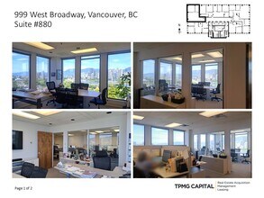 999 W Broadway, Vancouver, BC à louer Photo intérieure– Image 1 sur 2