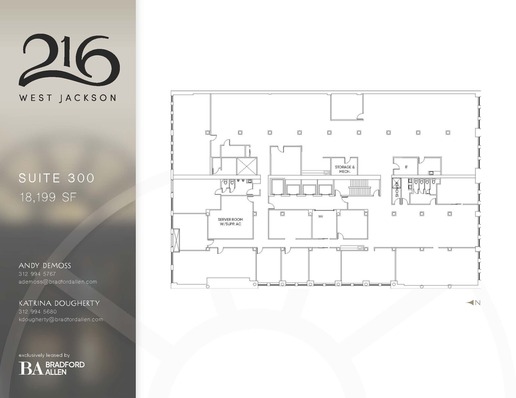216 W Jackson Blvd, Chicago, IL à louer Plan d’étage– Image 1 sur 7