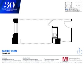 30 N Michigan Ave, Chicago, IL à louer Plan d’étage– Image 1 sur 1