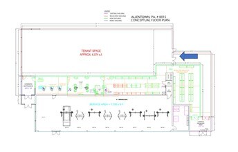 1901 Macarthur Rd, Whitehall, PA à louer Plan d’étage– Image 1 sur 2