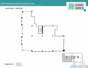 10735 David Taylor Dr, Charlotte, NC à louer Plan d’étage– Image 2 sur 2