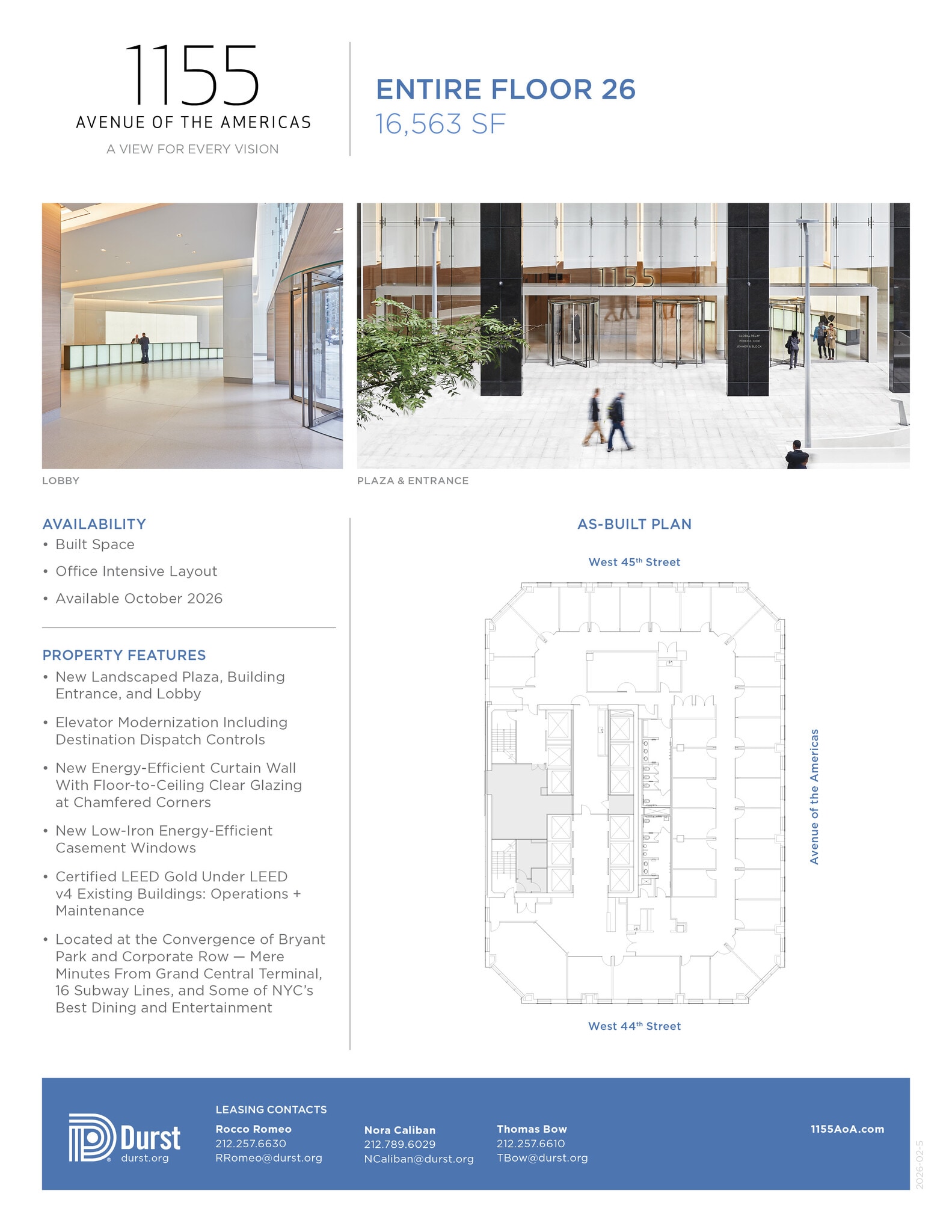 1155 Avenue of the Americas, New York, NY à louer Photo intérieure– Image 1 sur 1