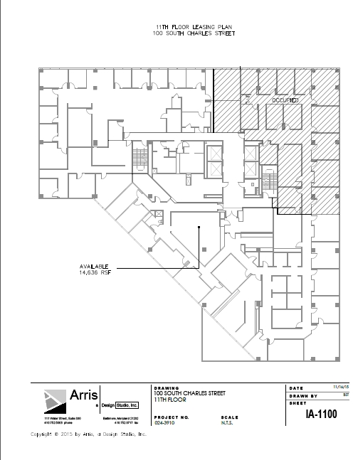 100 S Charles St, Baltimore, MD à louer Plan d’étage– Image 1 sur 1