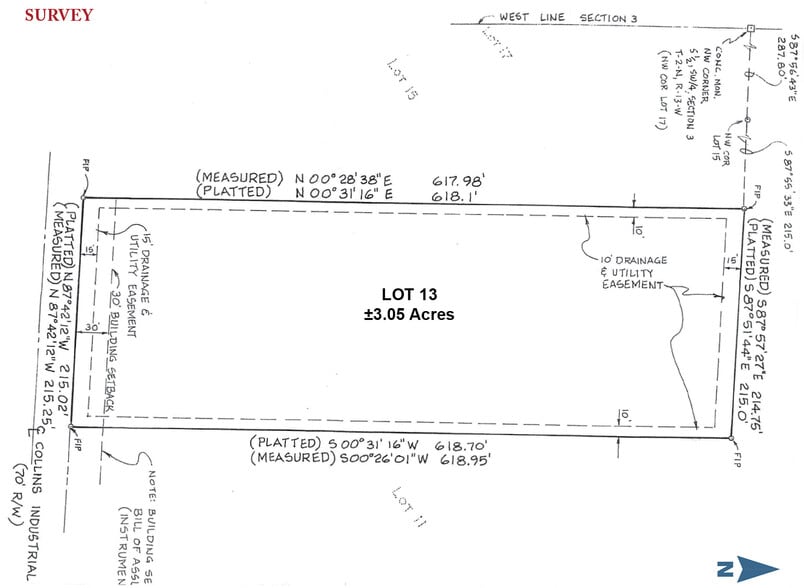 13 Collins Industrial Pl, North Little Rock, AR à vendre - Plan cadastral – Image 3 sur 3
