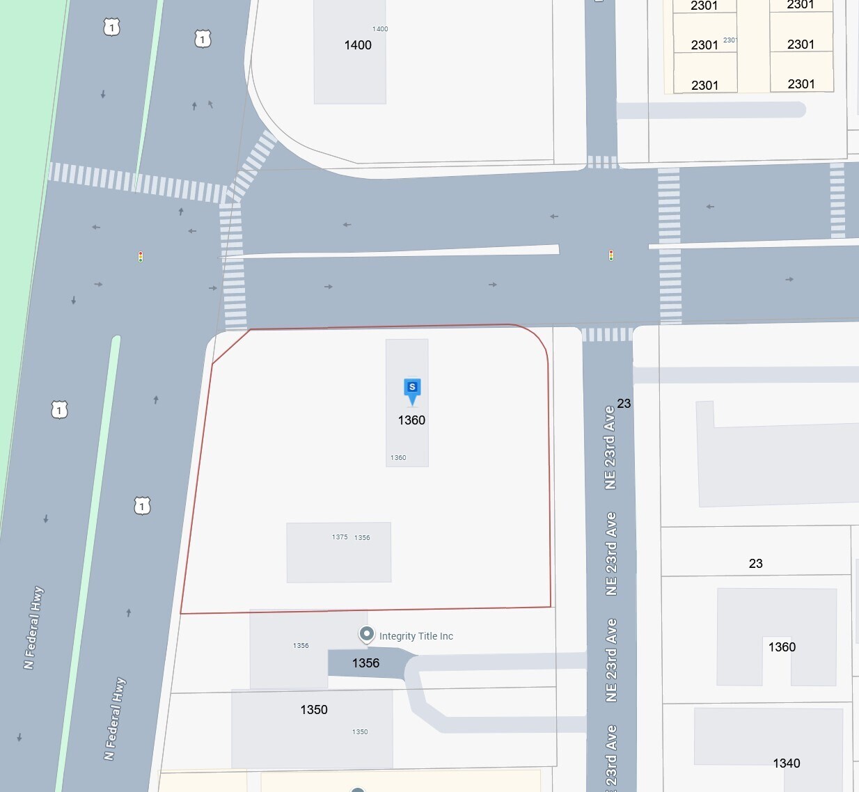 1360 US Route 1, Pompano Beach, FL à louer Plan cadastral– Image 1 sur 2