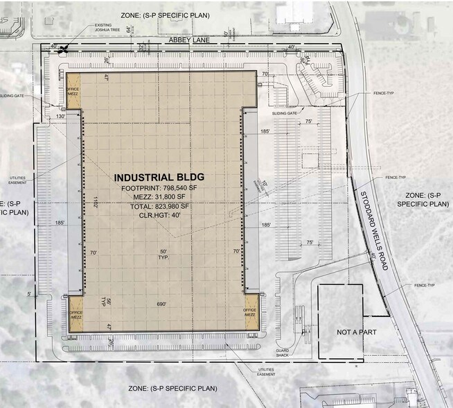 Stoddard Wells Rd, Victorville, CA à louer - Plan de site – Image 2 sur 4