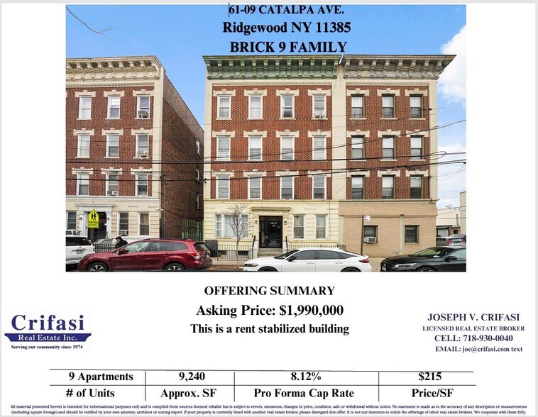 6109 Catalpa Ave, Ridgewood, NY à vendre - Photo de l’immeuble – Image 2 sur 23