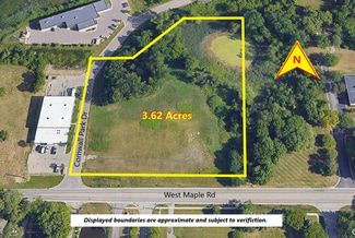 Plus de détails pour 1400 W Maple Rd, Walled Lake, MI - Terrain à vendre