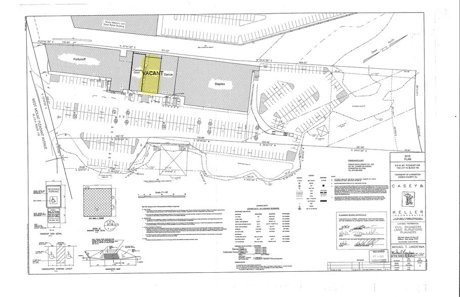 506-518 W Mount Pleasant Ave, Livingston, NJ à louer - Plan de site – Image 2 sur 7