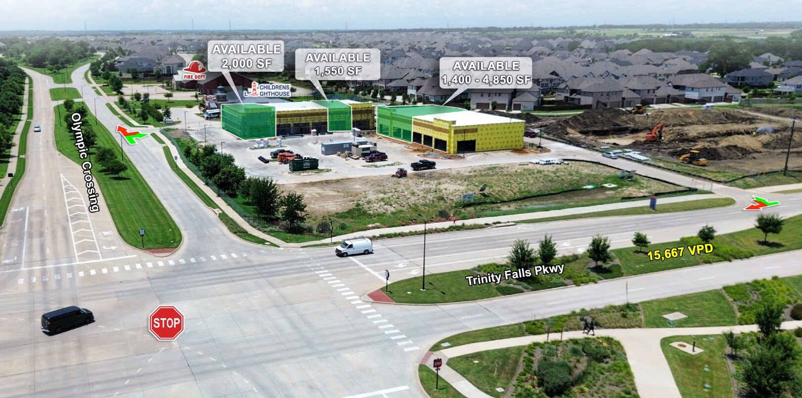 NWQ of Trinity Falls Pkwy & Olympic Crossing, McKinney, TX à louer Photo de l’immeuble– Image 1 sur 11