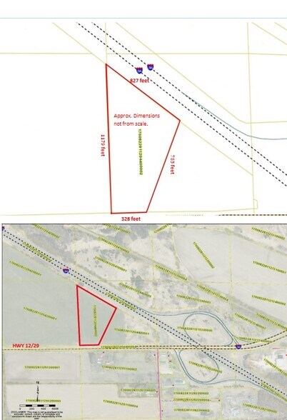 Hwy 12/29-I-94 and Hwy 12, Elk Mound, WI à vendre - Plan cadastral – Image 3 sur 3