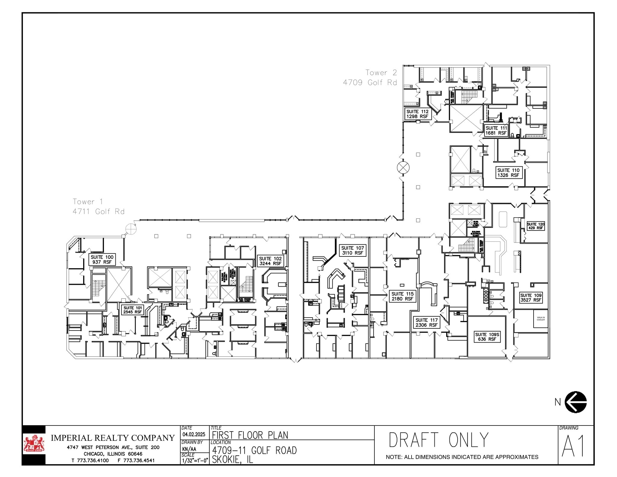 4709-4711 Golf Rd, Skokie, IL à louer Plan de site– Image 1 sur 1