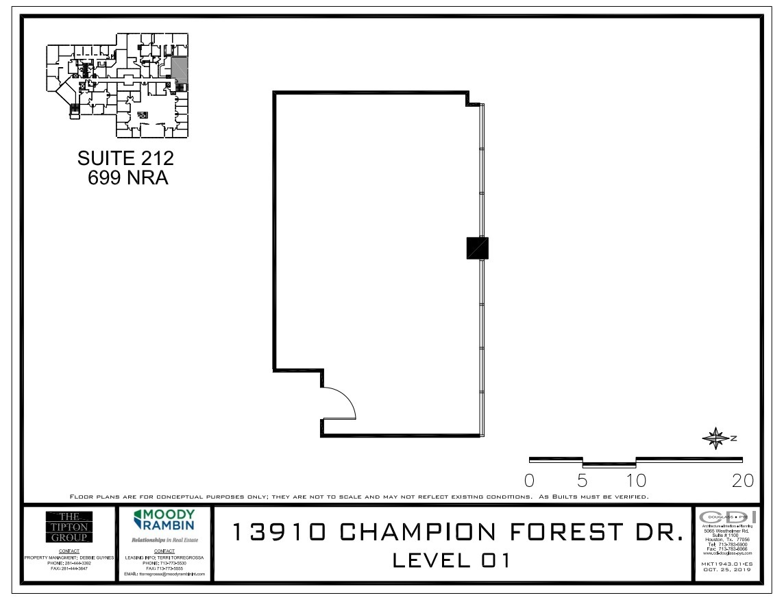 13910 Champion Forest Dr, Houston, TX à louer Plan d’étage– Image 1 sur 1